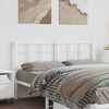 vidaXL Metal Headboard White 150 cm