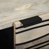vidaXL Coffee Table Beige and Black 100 x 54 x 40 cm Solid Acacia wood