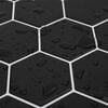 vidaXL Hexagon Tile 20 pcs White Grey 30 x 30 cm Polyurethane and PET