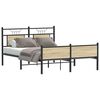 vidaXL Bed Frame without Mattress Sonoma Oak 140x190 cm Engineered Wood