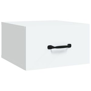vidaXL Wall-mounted Bedside Cabinet White 35x35x20 cm