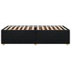 vidaXL Bed Frame without Mattress Black 90x190 cm Single Fabric