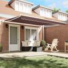 vidaXL Manual Retractable Awning Brown 400x300 cm