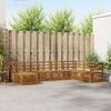 vidaXL Sofa Sets 8 pcs Natural Solid Acacia Wood