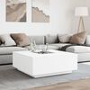 vidaXL Coffee Table with Infinity LED White 100x100x40 cm