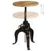 vidaXL Bar Table Solid Mango Wood 60x(76-110) cm