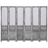 vidaXL 6-Panel Room Divider Grey 210x165 cm Fabric