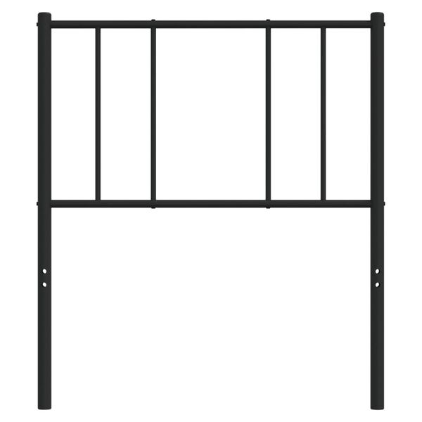 vidaXL Metal Headboard Black 80 cm