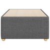 vidaXL Bed Frame without Mattress Dark Grey Single Fabric