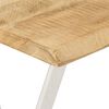 vidaXL Console Table with Live Edge 105x33x76 cm Solid Wood Mango