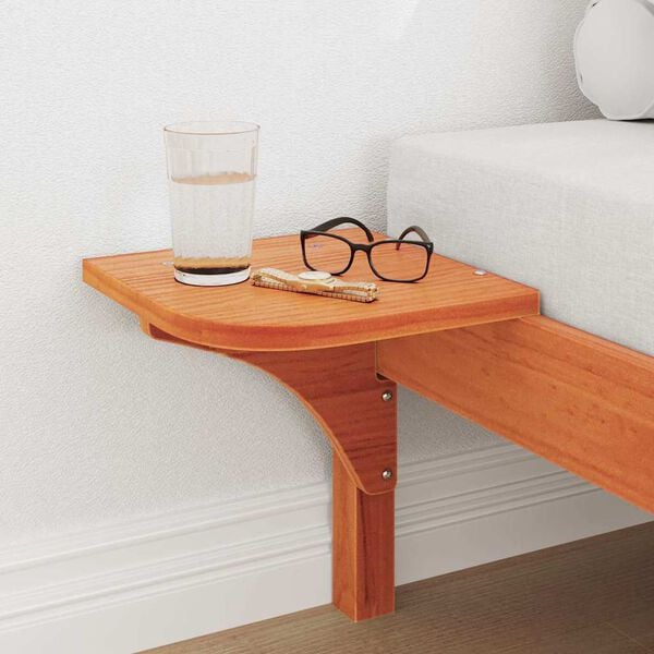 vidaXL Bed Frame Wax Brown 90 x 200 cm Solid Pine Wood