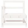 vidaXL Garden Corner Sofa White Solid Wood Pine