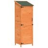 vidaXL Garden Shed Brown 59.5 x 56 x 176.5 cm Engineered Wood