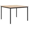 vidaXL Dining Table Natural 110 x 110 x 75 cm Solid Pine Wood