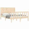vidaXL Bed Frame without Mattress Double Solid Wood Pine
