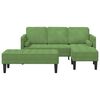 vidaXL Sofa Set 2 pcs Light green 173 x 131 x 67 cm Velvet