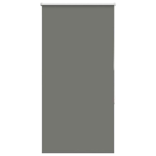 vidaXL Roller Blind Blackout Grey 80x130 cm Fabric Width 75.7 cm Polyester