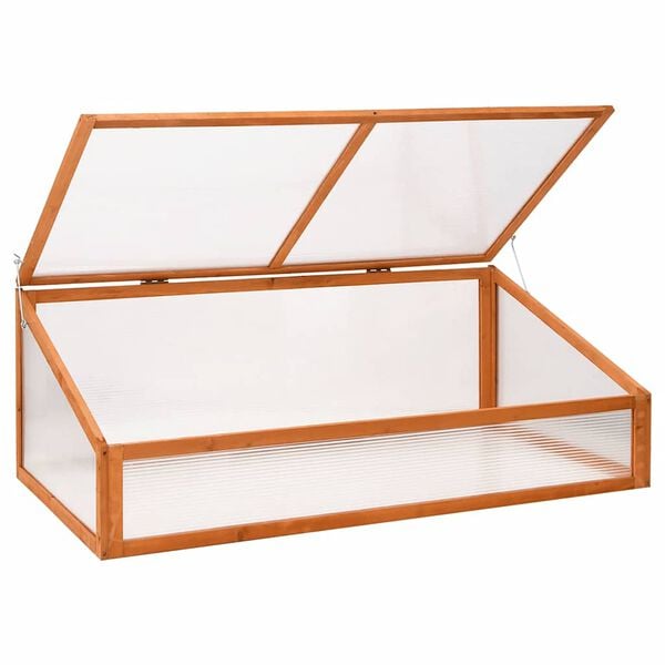 vidaXL Greenhouse Orange 110x56x39 cm Fir Wood