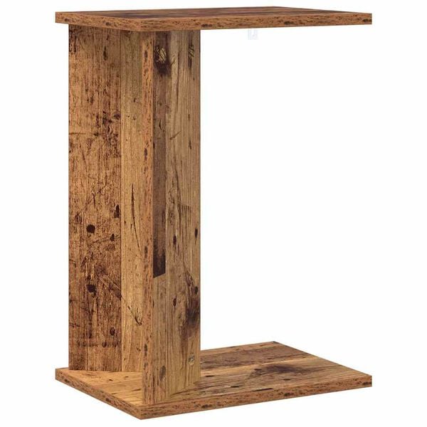 vidaXL End Table Old Wood 35 x 25 x 50 cm Engineered Wood