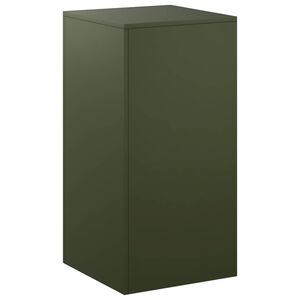 vidaXL Plant Stand Olive Green 40 x 40 x 80 cm Weathering Steel