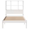vidaXL Bookcase Bed without Mattress White 90x190 cm Single Solid Wood Pine