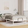 vidaXL Bed Frame White 100 x 200 cm Solid Pine Wood