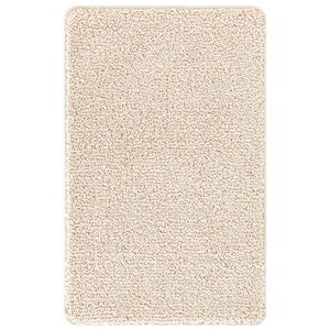 vidaXL Anti-slip Bath Mat Cream 50 x 80 cm PP