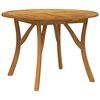 vidaXL Garden Table &Oslash; 110 cm Solid Wood Acacia