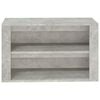 vidaXL Shoe Rack Concrete Grey 75x35x45 cm Engineered Wood