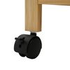 vidaXL Kitchen Trolley with Wheels Natural 60 x 18 x 97 cm Bamboo