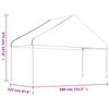 vidaXL Gazebo with Roof White 6.69x5.88x3.75 m Polyethylene