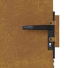 vidaXL Garden Gate 85x175 cm Corten Steel