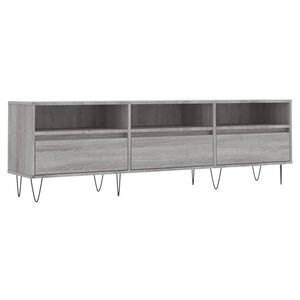 vidaXL TV Cabinet Grey Sonoma 150x30x44.5 cm Engineered Wood