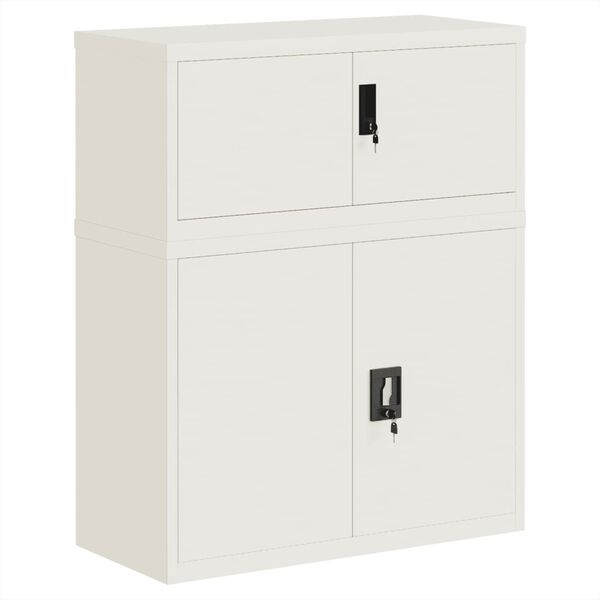 vidaXL File Cabinet White 90x40x110 cm Steel