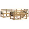 vidaXL Outdoor Sofa Set 7 pcs White Solid Acacia Wood
