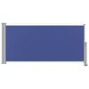 vidaXL Patio Retractable Side Awning 120x300 cm Blue