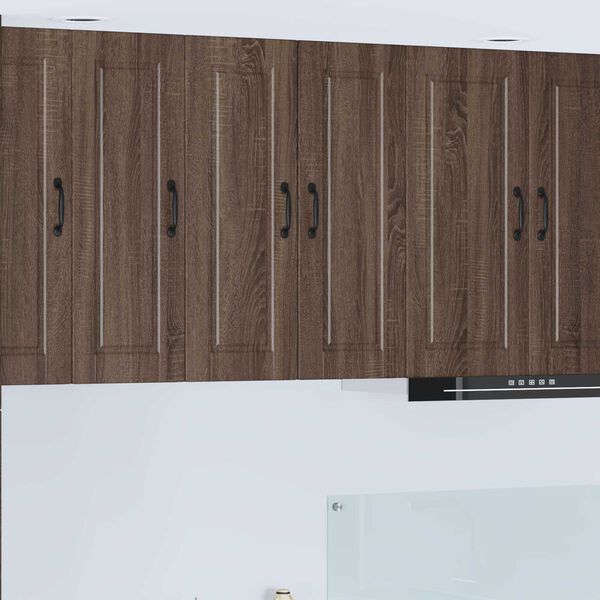 vidaXL Kitchen Cabinet 2 pcs Brown Oak 30 x 31 x 80 cm Engineered Wood