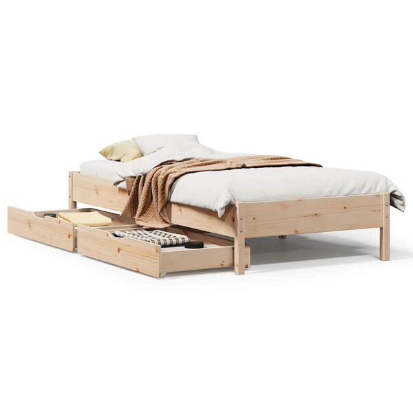 vidaXL Bed Frame without Mattress 90x200 cm Solid Wood Pine