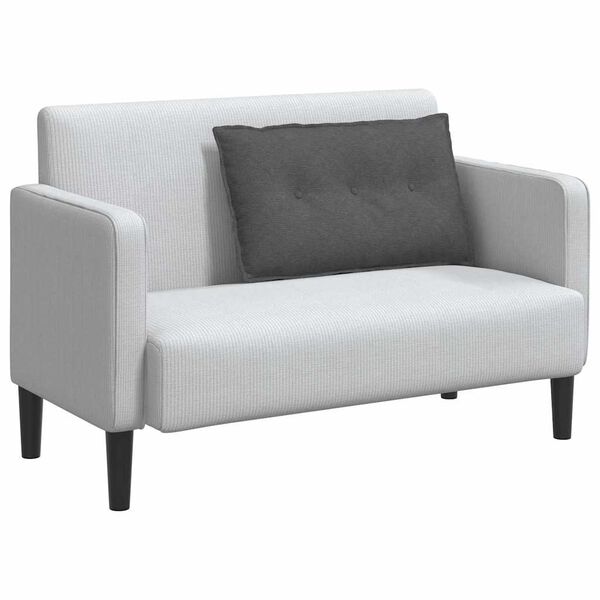 vidaXL Back Pillow Dark Grey 80 x 50 cm Corduroy Fabric