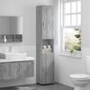 vidaXL Bathroom Cabinet Set TULUM Grey Sonoma 37 x 31.5 x 203 cm
