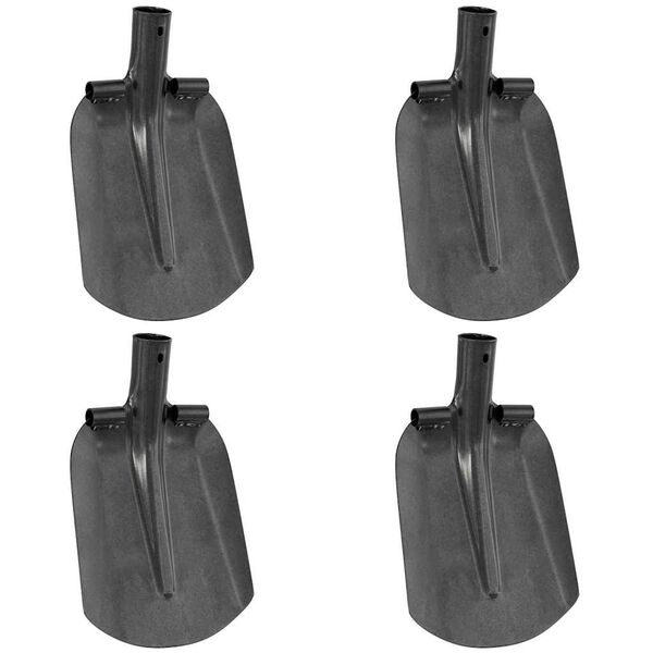 vidaXL Shovel Head 4 pcs Silver 33 x 21 cm Powder-Coated Steel