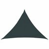 vidaXL Sunshade Sail 7 x 5 x 5 m HDPE Triangular Dark Green