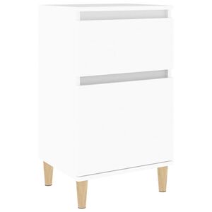 vidaXL Bedside Cabinet White 40x35x70 cm
