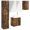 vidaXL Bathroom Cabinet Set 5 pcs Smoked Oak 53 x 15.5 x 70 cm