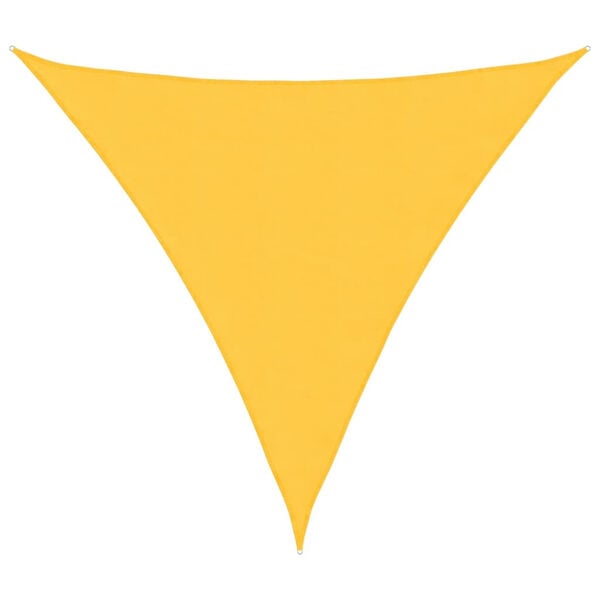 vidaXL Sunshade Sail Oxford Fabric Triangular 6x6x6 m Yellow