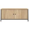 vidaXL TV Cabinet with Doors Sonoma Oak 102x35x45 cm Engineered Wood