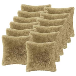vidaXL Cushion with Pillow HEERLEN 2 pcs Light Grey PV Fleece
