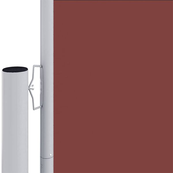 vidaXL Retractable Side Awning Brown 200x1200 cm