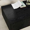vidaXL Coffee Table Black Oak 95 x 55 x 31 cm Engineered Wood