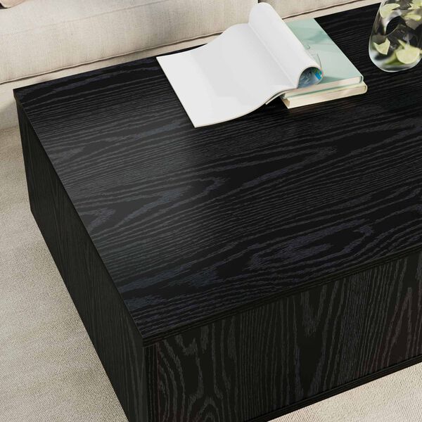 vidaXL Coffee Table Black Oak 95 x 55 x 31 cm Engineered Wood